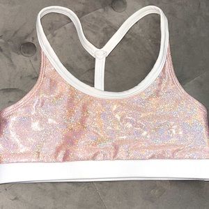 Rebel athletic top sports bra youth small